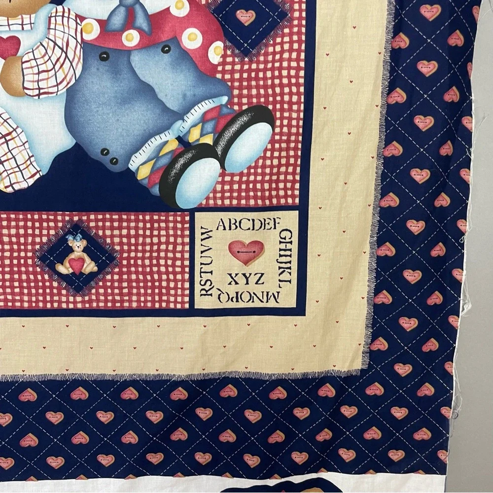 Vintage 1997 Daisy Kingdom Quilt Panel Fabric Project Applique Sew Baby #K32‎